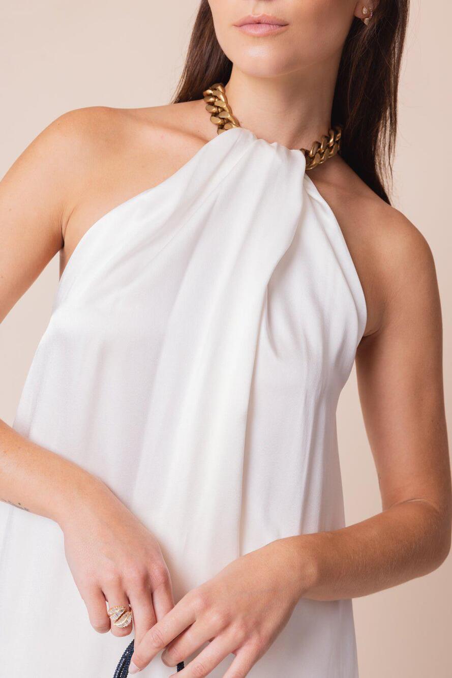 Stella McCartney Chain Halter Neck Top in Natural IT 44 US 8